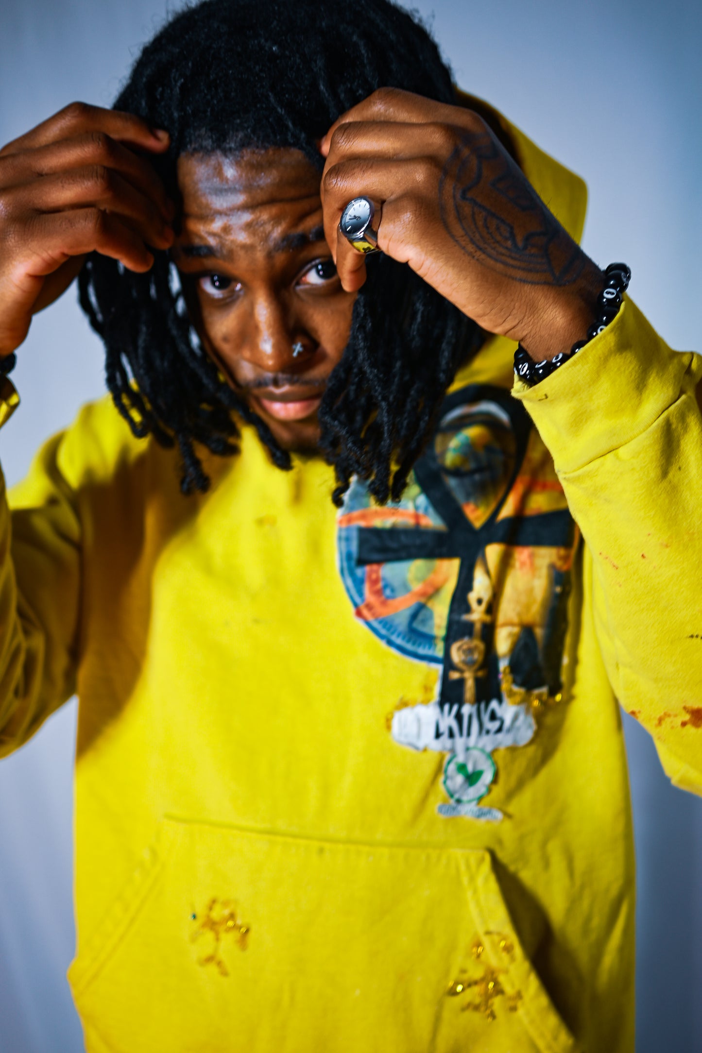 “Gods Protector” yellow Hoodie